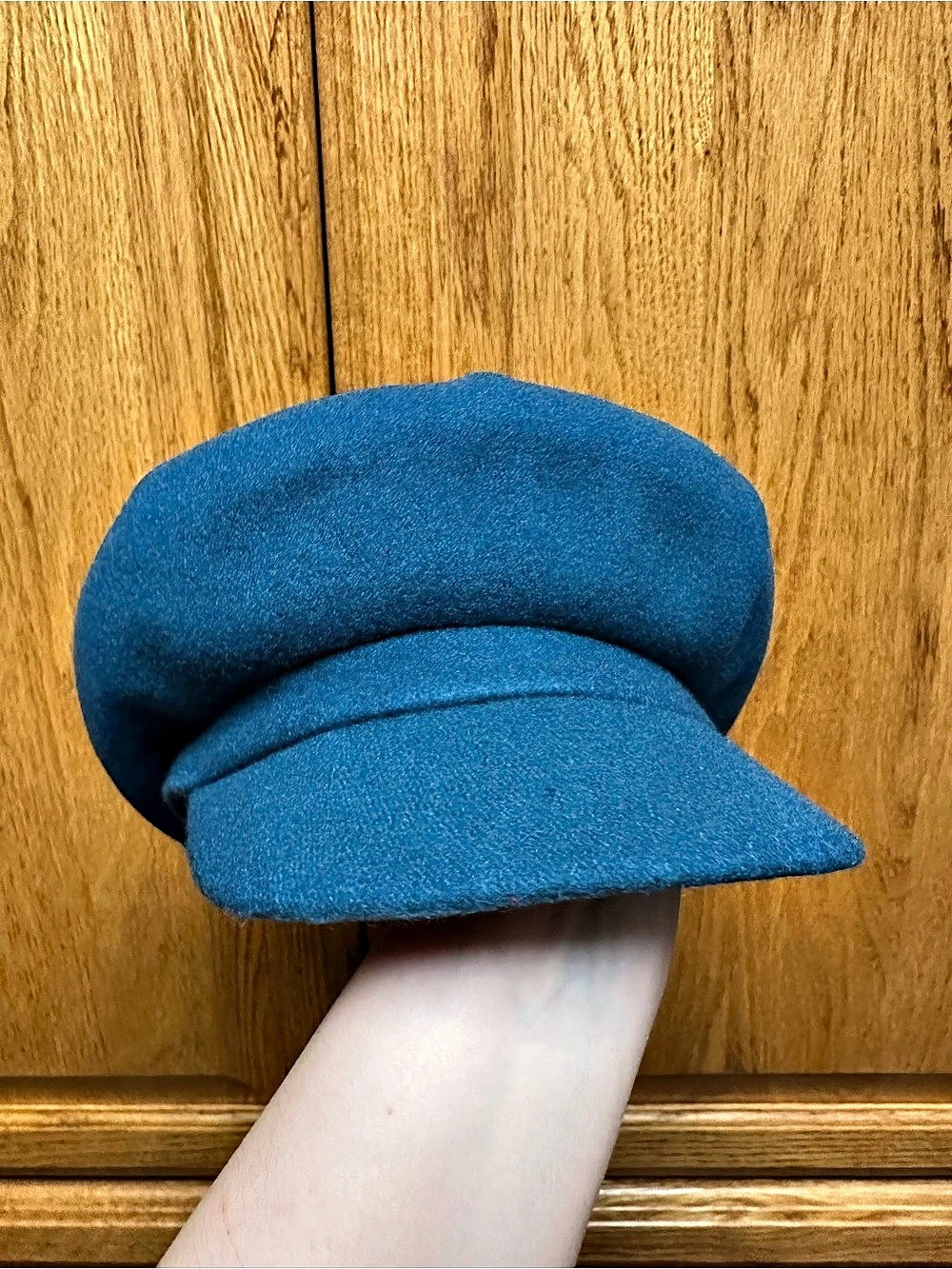 Kangol 504 Wool Blend Newsboy Cap in Teal Size Large NWT